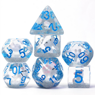 Foam Brain Games | Arctic Fox RPG Dice Set | The Nerd Merchant