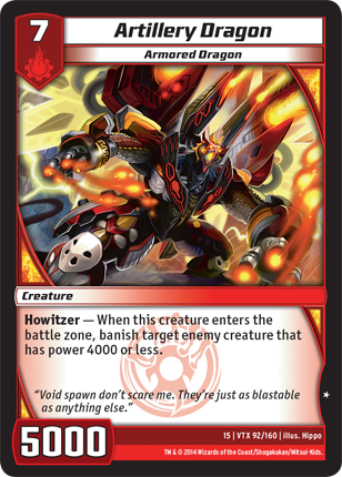 Kaijudo | Artillery Dragon - Level 7 (15VTX) | The Nerd Merchant