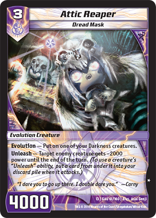Kaijudo | Attic Reaper - Level 3 (13GAU) | The Nerd Merchant