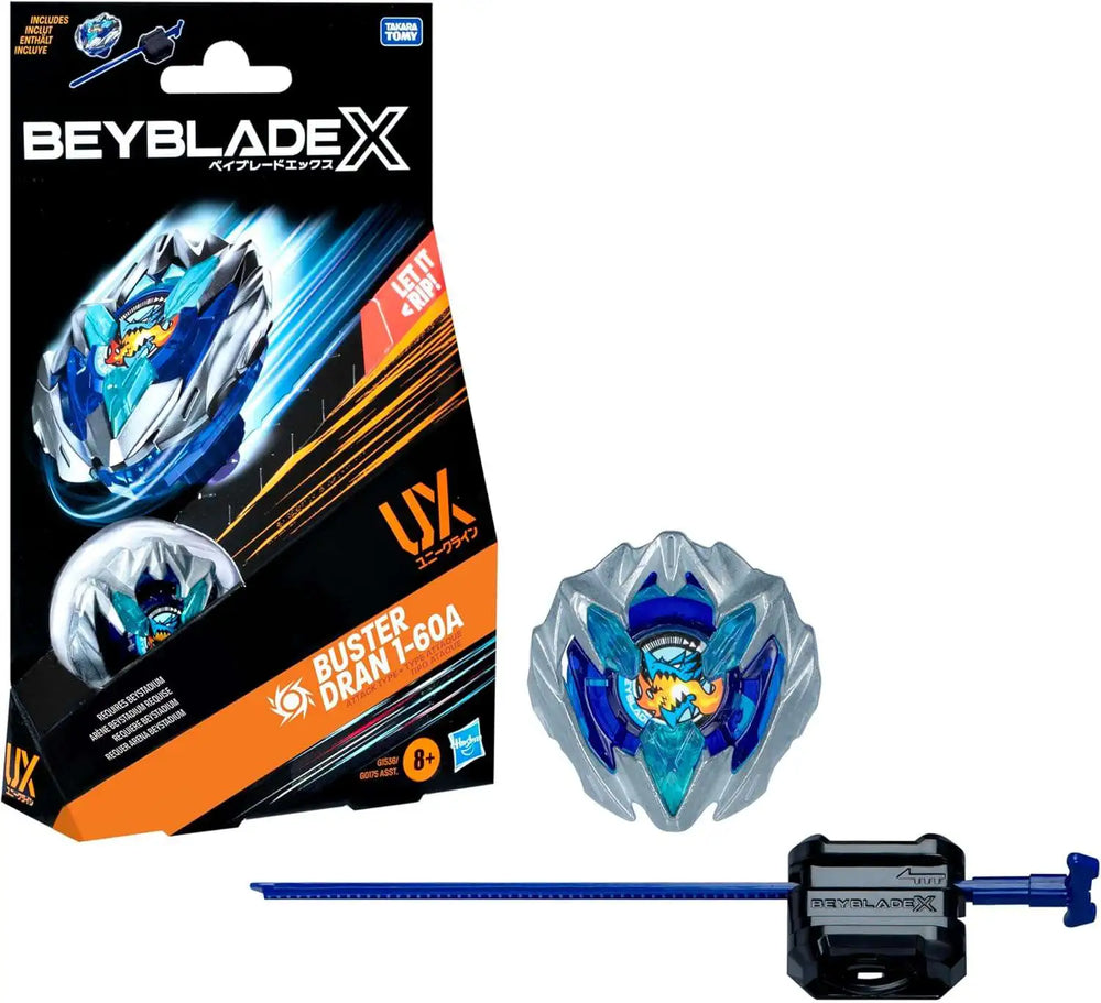 Beyblade X Buster Dran 1-60A UX Starter Pack Set with Attack Type Top & Launcher