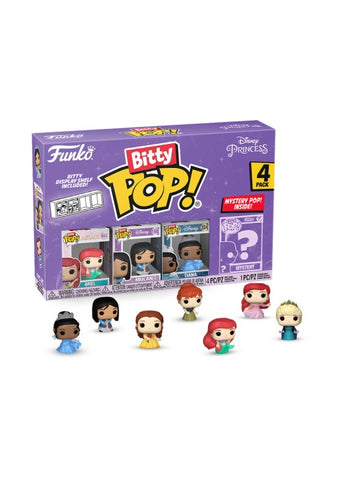 Funko | Bitty Pop - Ariel, Mulan, Tiana - Disney 4-Pack [NIP] | The Nerd Merchant