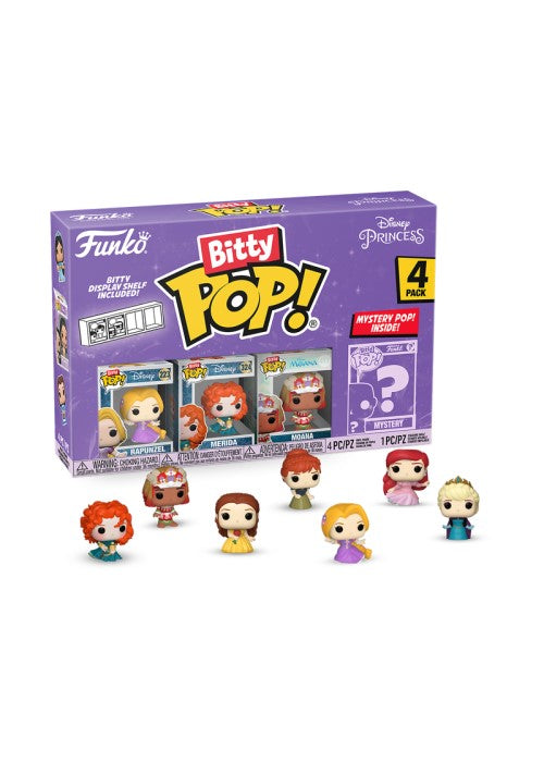 Funko | Bitty Pop - Rapunzel, Merida, Moana - Disney 4-Pack [NIP] | The Nerd Merchant