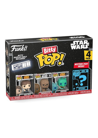 Funko | Bitty Pop - Han Solo, Chewbacca, Greedo - Star Wars 4-Pack | The Nerd Merchant