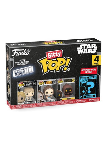 Funko | Bitty Pop - Luke Skywalker, Obi-Wan Kenobi, Jawa - Star Wars 4-Pack | The Nerd Merchant