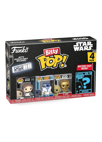 Funko | Bitty Pop - Princess Leia, R2-D2, C-3PO - Star Wars 4-Pack | The Nerd Merchant