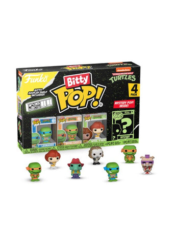 Funko | Bitty Pop - Leonardo, Michelangelo, April O'Neil - TMNT 4-Pack [NIP] | The Nerd Merchant