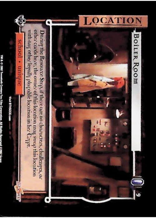 Buffy CCG | Boiler Room - Class of '99 Unl 9/258 | The Nerd Merchant