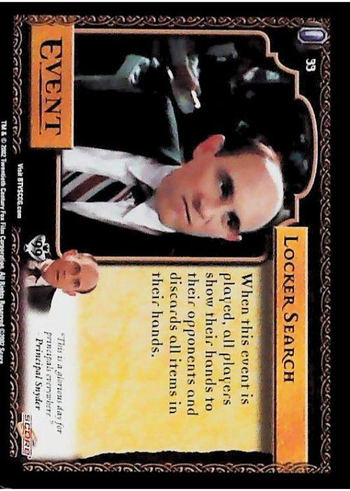 Buffy CCG | Locker Search - Class of '99 Unl 33/258 | The Nerd Merchant