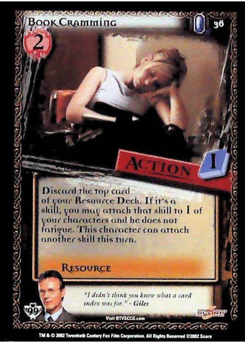 Buffy CCG | Book Cramming - Class of '99 Unl 36/258 | The Nerd Merchant