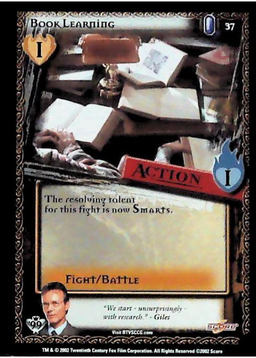 Buffy CCG | Book Learning - Class of '99 Unl 37/258 | The Nerd Merchant