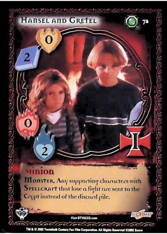 Buffy CCG | Hansel and Gretel - Class of '99 Unl 72/258 | The Nerd Merchant