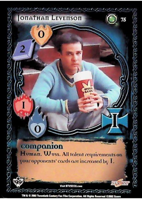 Buffy CCG | Jonathan Levenson - Class of '99 Unl 75/258 | The Nerd Merchant