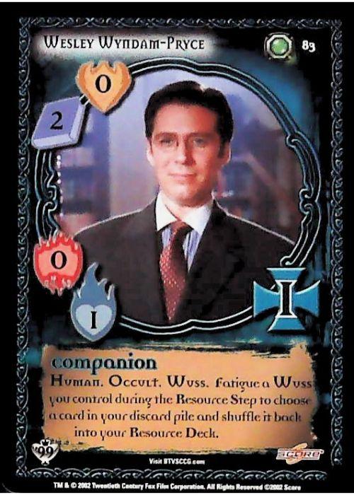 Buffy CCG | Wesley Wyndam-Pryce - Class of '99 Unl 83/258 | The Nerd Merchant