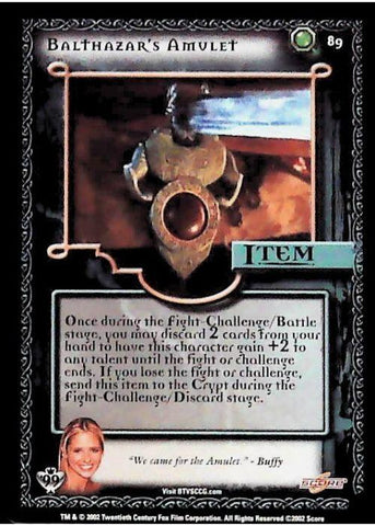 Buffy CCG | Bathazar's Amulet - Class of '99 Unl 89/258 | The Nerd Merchant