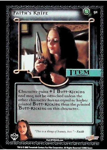 Buffy CCG | Faith's Knife - Class of '99 Unl 91/258 | The Nerd Merchant