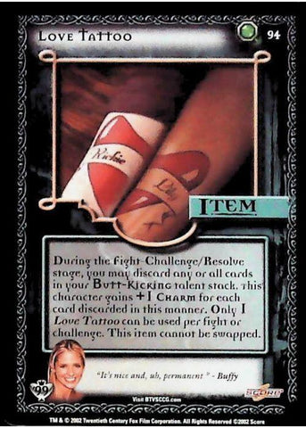 Buffy CCG | Love Tattoo - Class of '99 Unl 94/258 | The Nerd Merchant