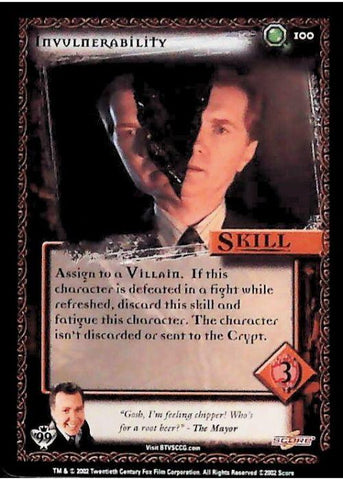 Buffy CCG | Invulnerability - Class of '99 Unl 100/258 | The Nerd Merchant