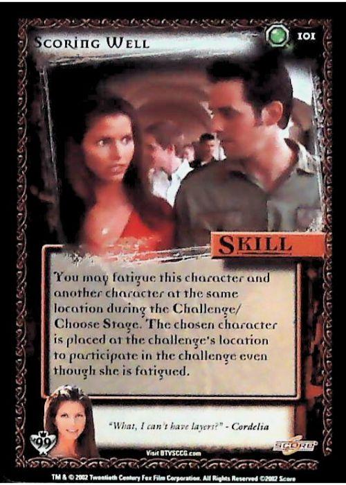 Buffy CCG | Scoring Well - Class of '99 Unl 101/258 | The Nerd Merchant