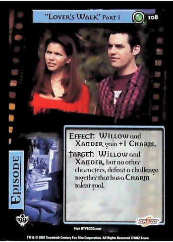 Buffy CCG | "Lover's Walk" Part 1 - Class of '99 Unl 108/258 | The Nerd Merchant