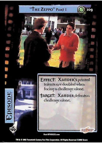 Buffy CCG | "The Zeppo" Part 1 - Class of '99 Unl 109/258 | The Nerd Merchant