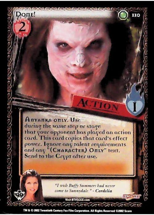 Buffy CCG | Done - Class of '99 Unl 110/258 | The Nerd Merchant