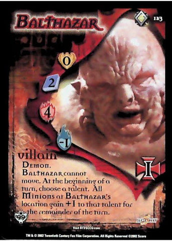 Buffy CCG | Balthazar - Class of '99 Unl 123/258 | The Nerd Merchant