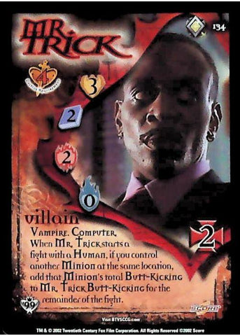 Buffy CCG | Mr Trick - Class of '99 Unl 134/258 | The Nerd Merchant