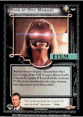 Buffy CCG | Mask of Ovu Mobani - Class of '99 Unl 149/258 | The Nerd Merchant