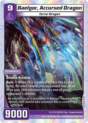 Kaijudo | Baelgor, Accursed Dragon - Level 9 (15VTX) | The Nerd Merchant