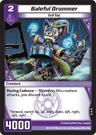 Kaijudo | Baleful Drummer - Level 2 (13GAU) | The Nerd Merchant