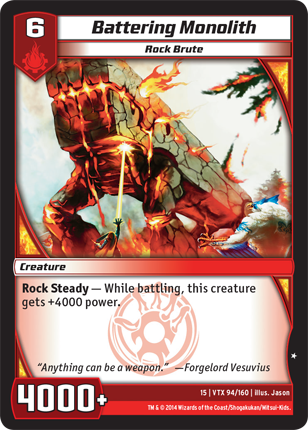 Kaijudo | Battering Monolith - Level 6 (15VTX) | The Nerd Merchant