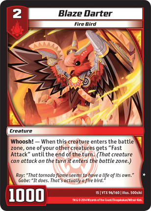 Kaijudo | Blaze Darter - Level 2 (15VTX) | The Nerd Merchant