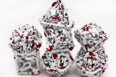 Foam Brain Games | Blood Bones - Hollow Metal RPG Dice Set | The Nerd Merchant