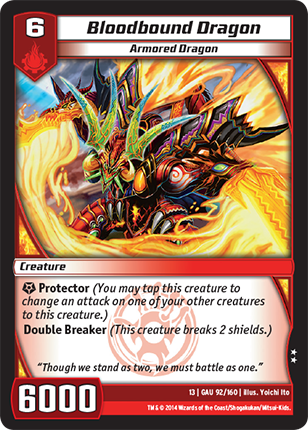 Kaijudo | Bloodbound Dragon - Level 6 (13GAU) | The Nerd Merchant