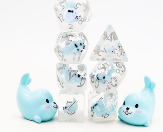 Foam Brain Games | Blue Seal RPG Dice Set | The Nerd Merchant