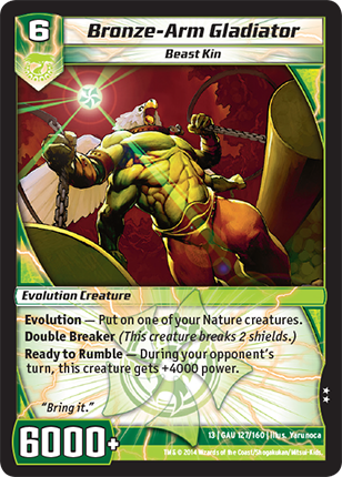 Kaijudo | Bronze-Arm Gladiator - Level 6 (13GAU) | The Nerd Merchant