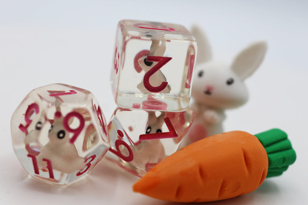 Foam Brain Games | Backyard Bunny RPG Dice Set | The Nerd Merchant