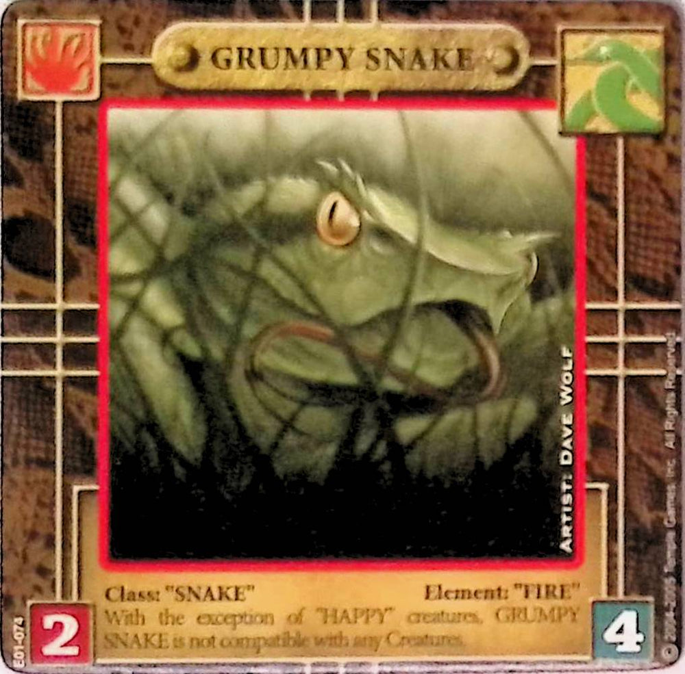 Chizo Rising | Grumpy Snake - E01-074 | The Nerd Merchant
