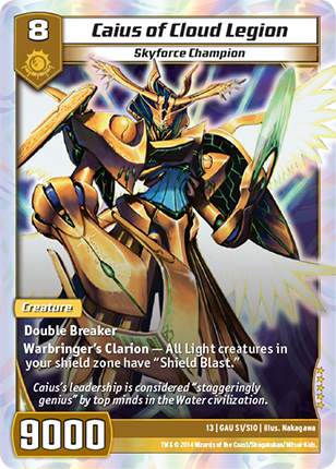 Kaijudo | Caius of Cloud Legion - Level 8 (13GAU) | The Nerd Merchant
