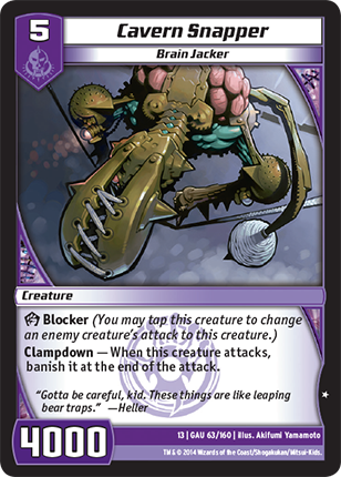 Kaijudo | Cavern Snapper - Level 5 (13GAU) | The Nerd Merchant