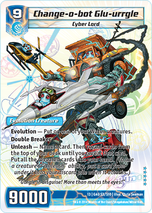 Kaijudo | Change-o-bot Glu-urrgle - Level 9 (13GAU) | The Nerd Merchant