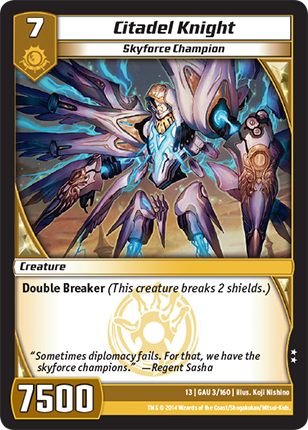 Kaijudo | Citadel Knight - Level 7 (13GAU) | The Nerd Merchant
