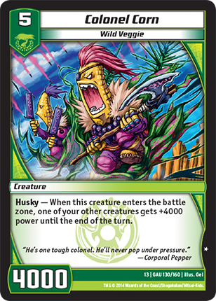 Kaijudo | Colonel Corn - Level 5 (13GAU) | The Nerd Merchant