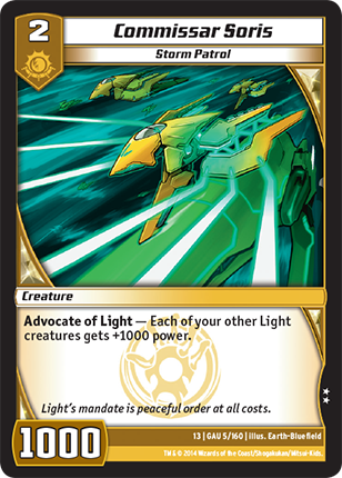 Kaijudo | Commissar Soris - Level 2 (13GAU) | The Nerd Merchant