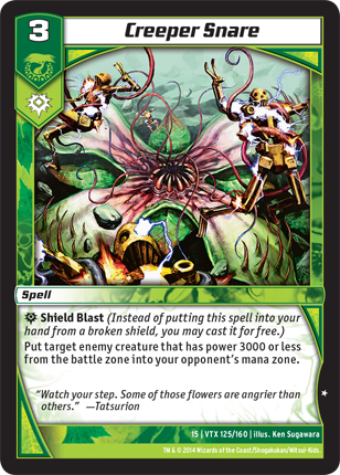 Kaijudo | Creeper Snare - Level 3 (15VTX) | The Nerd Merchant