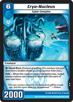 Kaijudo | Cryo-Nucleus - Level 6 (13GAU) | The Nerd Merchant