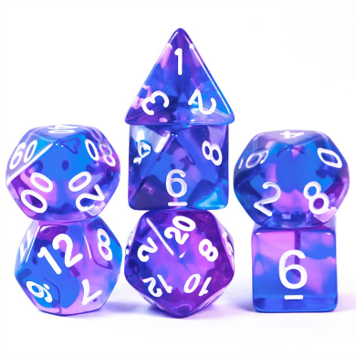 Crystal Dream RPG Dice Set