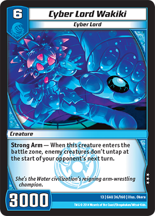 Kaijudo | Cyber Lord Wakiki - Level 6 (13GAU) | The Nerd Merchant