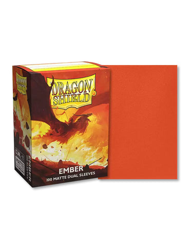Dragon Shield | 100-Count Box Dual Matte Ember | The Nerd Merchant