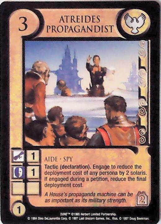 Dune CCG | Atreides Propagandist - Eye of the Storm | The Nerd Merchant